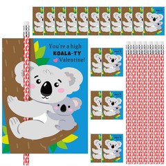 Dunzoom 36 Sets Koala Valentine’s Day 1 Count (Pack of 36), Multicolored