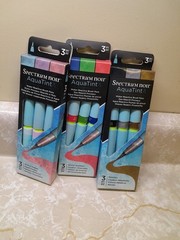 Crafter’s Companion Spectrum Noir AquaTint Pastels Metallics Warms