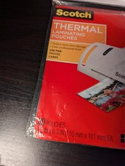 Scotch Thermal Laminating Pouches 4 X 6 20 Per Pkg