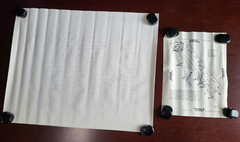 Vintage Paint by Number White Velveteen Canvas American Flag #2057