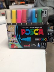 POSCA PXPC5M8 Paint Marker Pen – 8 Piece