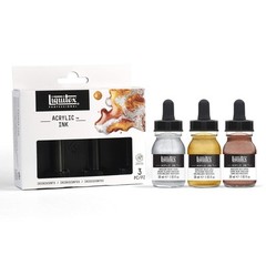 Liquitex Professional Acrylic Ink, Iridescent Set