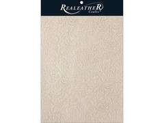 Realeather Embossed Leather Acanthus Trim Piece Silver 8 5 Inch Standard Natural