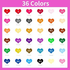 Art Brush Markers Pens for Adult Coloring Books, 36 Colors Numbered Dual Tip …