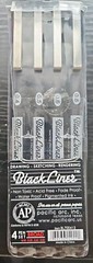 Pacific Arc Blackliner Fineliner BL700412 4 Pen Set 0.40 0.50 0.60 0.80 B84