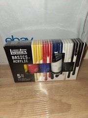 Liquitex Basics 75ml (2.54Floz) Acrylic Primary Set of 5 Tubes Paint Set