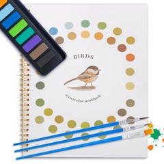Dancart 10.2″ x 8.2″ Watercolor Books with 1 Ounce (Pack of 1), Bird