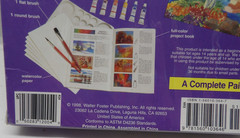 Watercolor Painting Kit Walter Foster Project Manual w Paint, Paper,Palette 1998