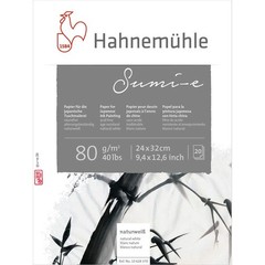 Hahnemuhle Sumie 80gsm Paper 24x32cm White 10 628 370 Art Sheet 10 Pack