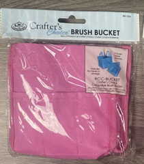 Collapsible Brush Bucket Crafter’s Choice Pink RD-326 College School Organizer