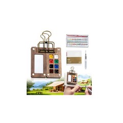 Mini Watercolor Travel Paint Set,Travel Watercolor Kit, Portable Artist Palet…
