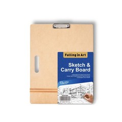 Falling in Art 13×17 Professional Sketch Board, Drawing Tote 13X17″, natural