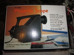 Vintage Projecta Scope PJ768 Projects and Magnifies Picture Art Mint in Box
