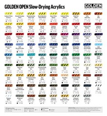 OPEN Slow-Drying Acrylics by GOLDEN, Acrylic Medium Office Product