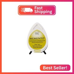 Tsukineko Memento Dew Drop Fade Resistant Inkpad of All Kinds, Pear Tart