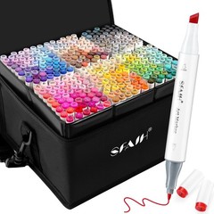 SFAIH Alcohol Markers Fine Chisel – 321 Colors Dual Tip Coloring Markers for