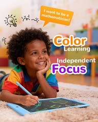 Kokodi Lcd Writing Tablet Gifts For 3 Years Old Boys And Girls10 Inch Colorful