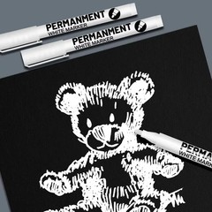 3/6 Pack Acrylic White Paint Pens White Permanent Marker with Extra Fine Point