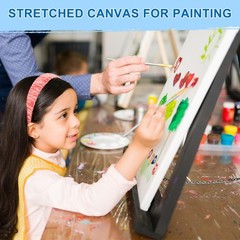 ESRICH Stretched Canvas for Painting, 8 Pack 9×12 Inch 9X12IN 8 Packs, white