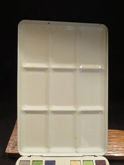 Vintage 50’s Fred Liebetruth LTD Watercolor Child’s Paint Set Metal Case England
