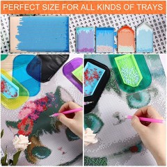 Blulu 6 Pieces Diamond Art Painting Accessories 5.6 x 3.3 inches, Colorful