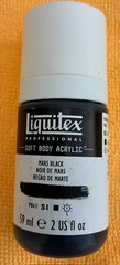 Liquitex Professional Soft Body Acrylic Paint Mars Black 59 ml /2 oz bottle) NEW