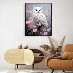 AIBOERL Owl Diamond Art Kits for Adults,Flower 5D 12×16 inches, DP02429