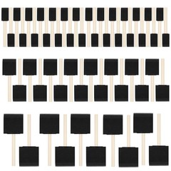 72 Pcs Foam Paint Brushes, Wood Handle Sponge Brushes for Staining, Varnishes…