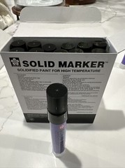 Sakura Solid Paint Markers BLACK XSC-49 BOX OF 12 ( STREAKS, GREASE PENS)