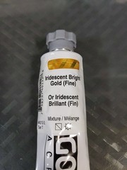 Heavy Body Acrylics by GOLDEN, Iridescent Bright Gold (Fine), 2 fl. oz #62