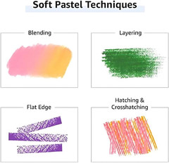 Soft Pastel Set – 64 Vibrant Colors for Artists | Smooth & Blendable | Square