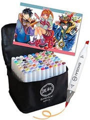 Shosai Marker Pen Set 72 Colors 80 Pieces Calligraphy And Thick Type