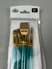 Royal & Langnickel Menta 5-piece Acrylic Synthetic Blend Artist Brushes