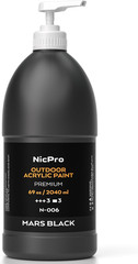 Black Large Outdoor Acrylic Paint Set (69 Oz, 2040 Ml) Rich Art Painting Supplie