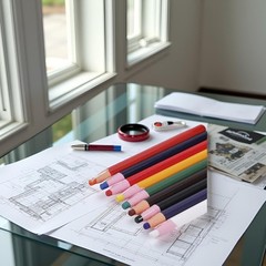 9 Pcs Colorful Peel-Off Wax China Marker Set, Assorted Colors Art Pencils for Gl