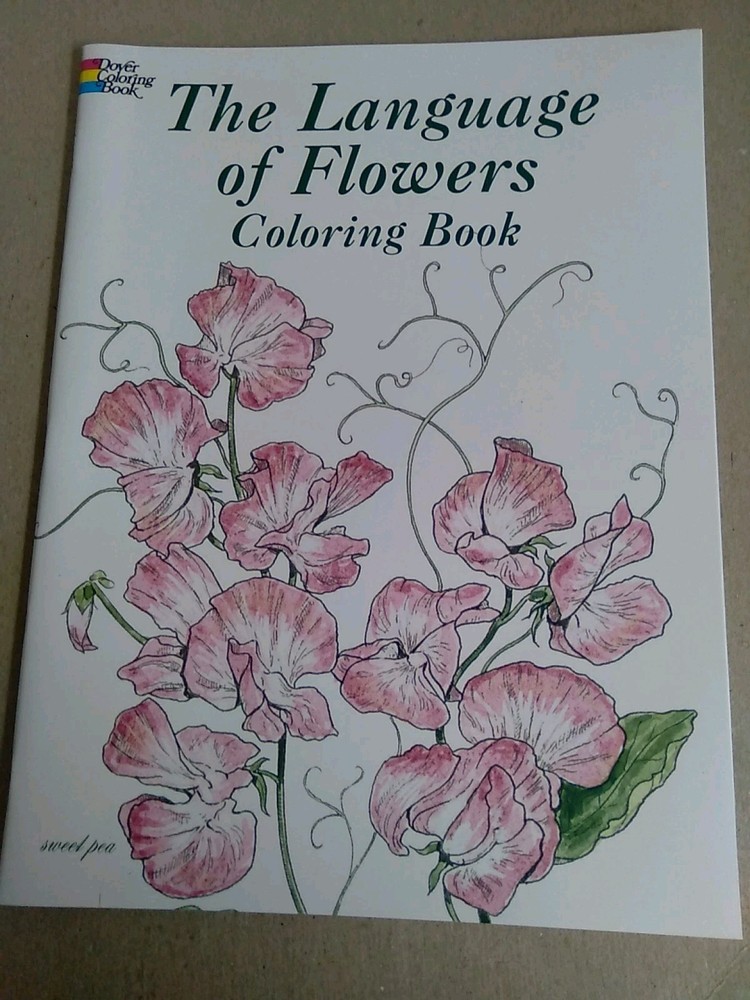Dover Publications-The Language Of Flowers Coloring Book (Pack of 1)
