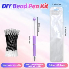 Stunning 150-Piece Beadable Pens Set – Perfect for Creative Gifts & DIY Projects