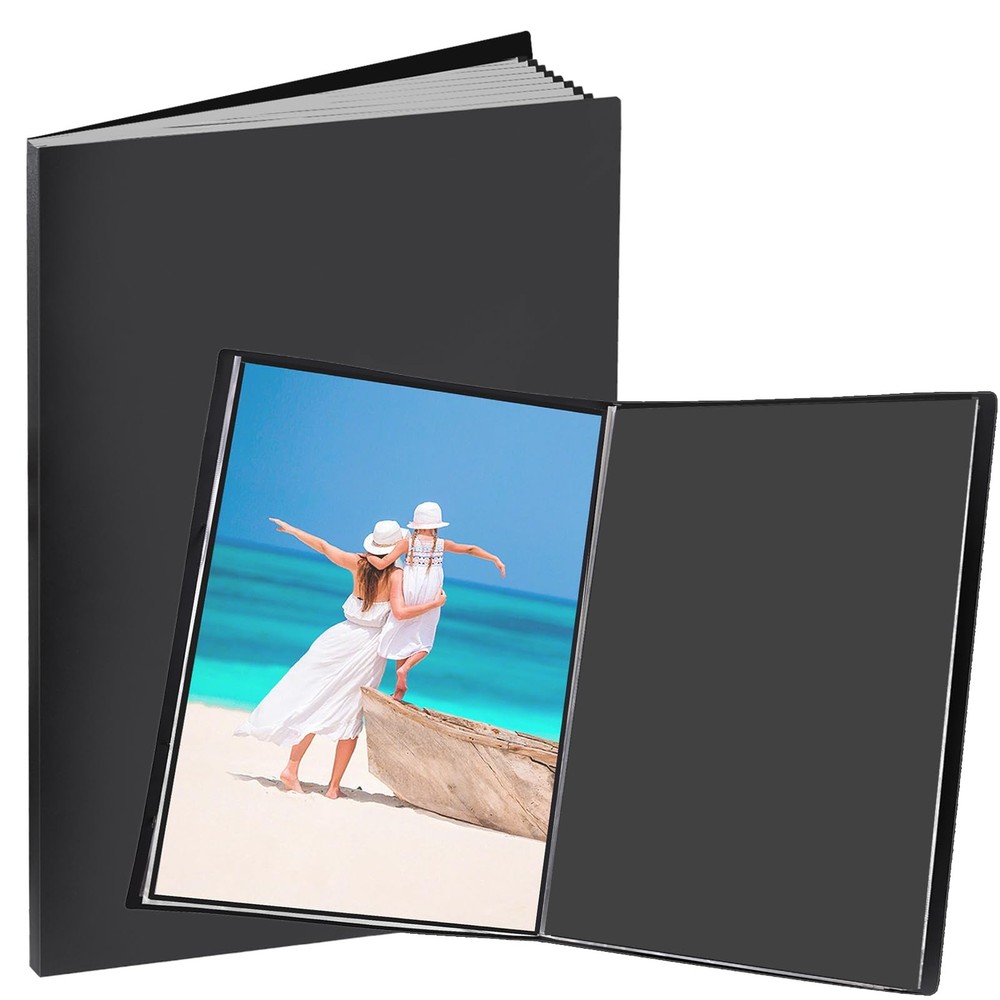 Large 18″x24″ Art Portfolio Heavy Duty Binder with Plastic Sleeves, Portfolio…