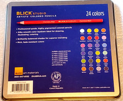 Blick Studio 24 Professional Artists’ Colored Pencils Set Blendable High Pigment