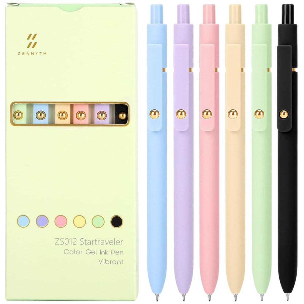 Colorful Gel Pens – 24Pcs Aesthetic Colors – School Supplies