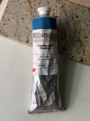 Williamsburg Handmade Oil Paint Tube 150 ml – Cerulean Blue Genuine, Series 8