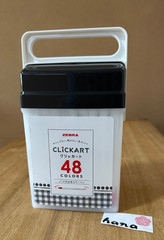 Zebra Clickart 48 Colors Set Water-Based Marker Pens with Case Japan