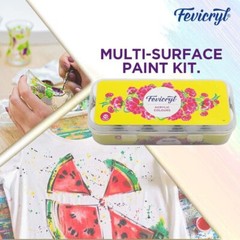 Pidilite Fevicryl Acrylic 10 Colours DIY Paint Rich Pigment Non-Craking paint