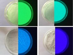 INTRODUCTION IN GLOW in the DARK PRODUCT-Set of 4 different pigments
