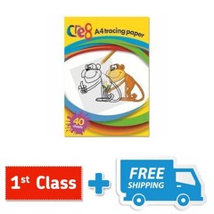 A4 Tracing Paper 40 Sheets – Pad Drafting Home School Office Quality Art Crafts