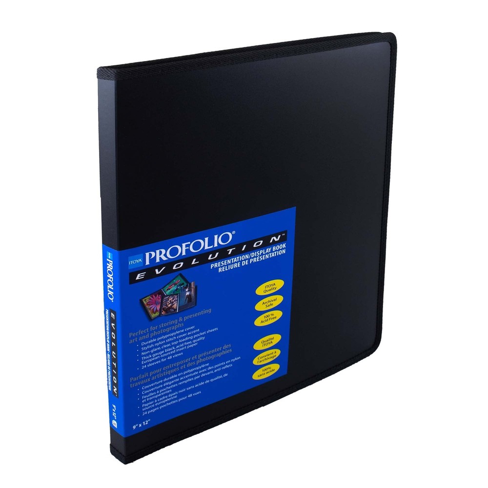Photo Album Portfolio 9×12 with 48 Pages Black Presentation Book