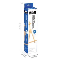 Essentials Adjustable Tabletop Wood Easel, Tripod Display, 20″ Max,New,Wood