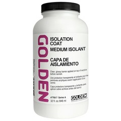 Isolation Coat By Golden 32 Fl. Oz. Jar Professional Acrylic Top Coat