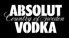 ABSOLUT VODKA COUNTRY OF SWEDEN LOGO AIRBRUSH, PAINT ART TEMPLATE STENCIL