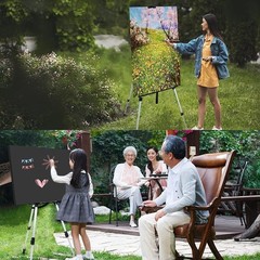 Art Easel Stand for Painting and Sign – Aluminum 66 Inch Metal Tripod